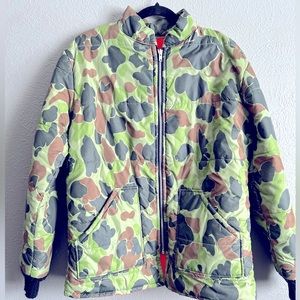 Camo reversible zip up jacket